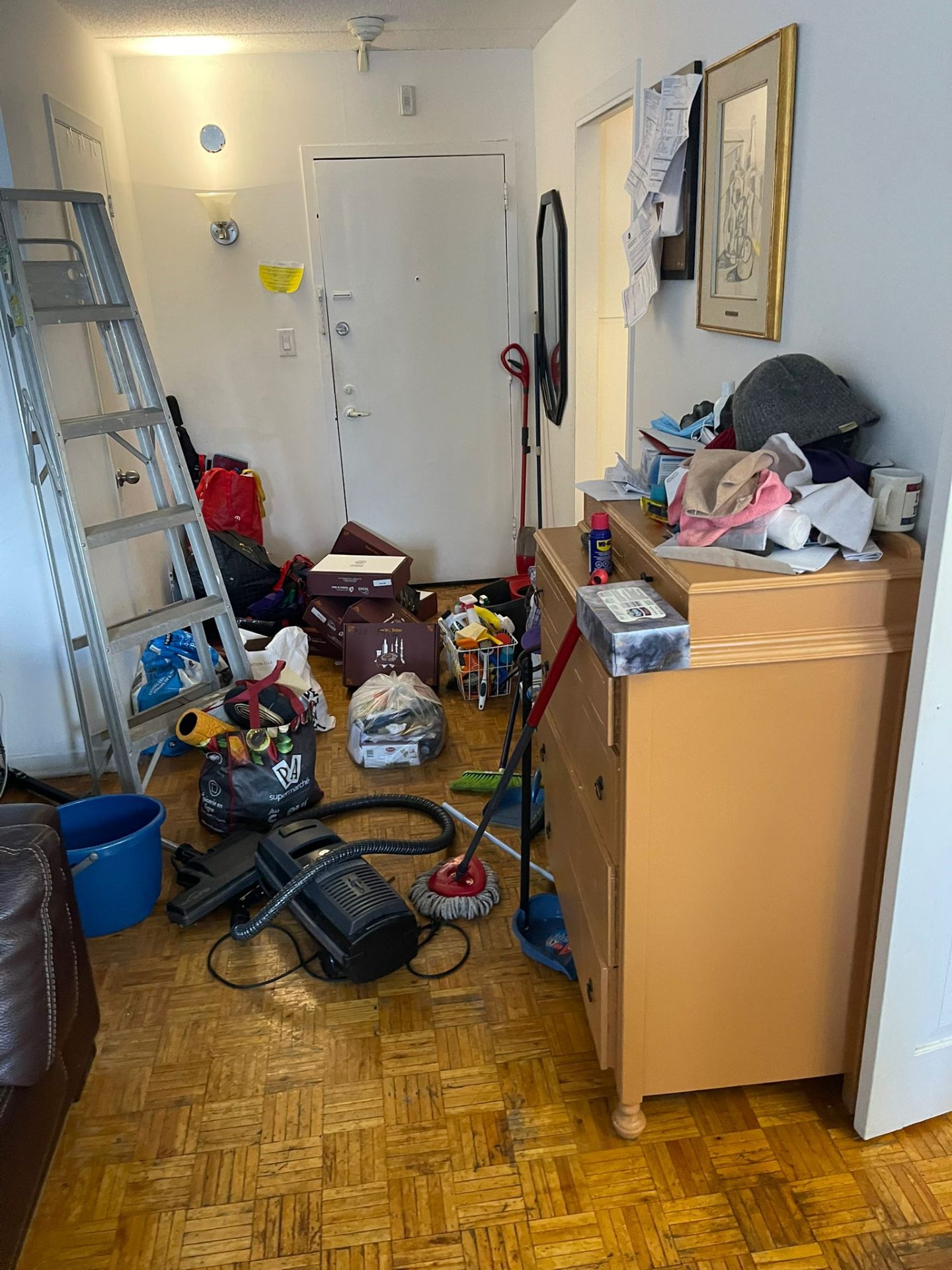 Entryway Declutter - Before